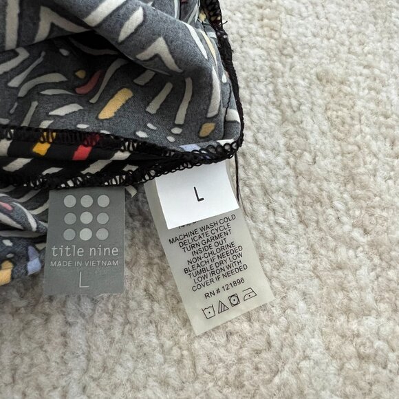 Title Nine Sleeveless Printed Dress With Pockets L - Picture 2 of 9